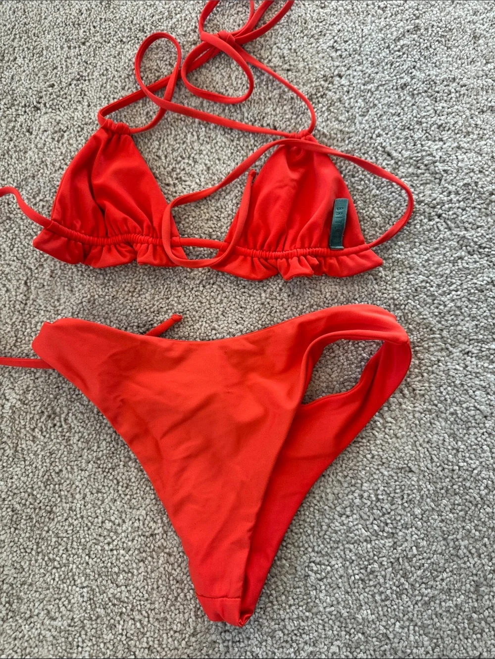 Red/Orange - Two Piece Bikini Swimsuit